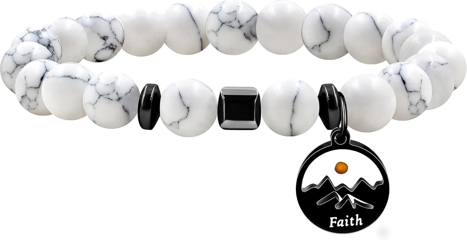 | Black Agate Bead Bracelet | Mustard Seed Pendant Bracelet | Obsidian Beaded Bracelet | Christian Faith Bead Bracelet | Unisex Religious Jewelry | Daily Wear Accessory | Y4107