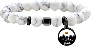 | Black Agate Bead Bracelet | Mustard Seed Pendant Bracelet | Obsidian Beaded Bracelet | Christian Faith Bead Bracelet | Unisex Religious Jewelry | Daily Wear Accessory | Y4107