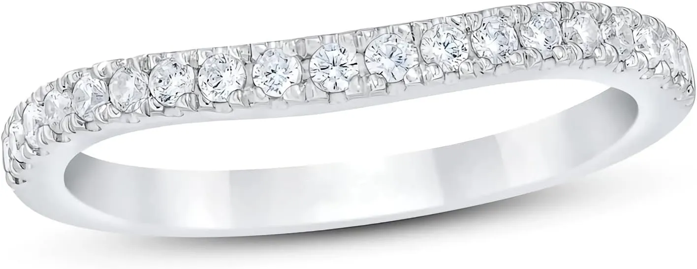 1-1/5 Carat Bridal Set Moissanite Engagement Rings for women Platinum Plated Silver Ring Moissanite Rings