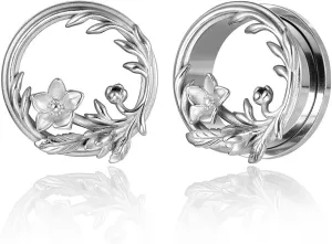 1 Pair New Classic gauges Ear Plugs Tunnels Hypoallergenic 316 Stainless Steel Ear Gauges 8mm-25mm (0G-1") Body Piercing Jewelry