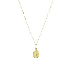 14kt Diamond Starburst Necklace