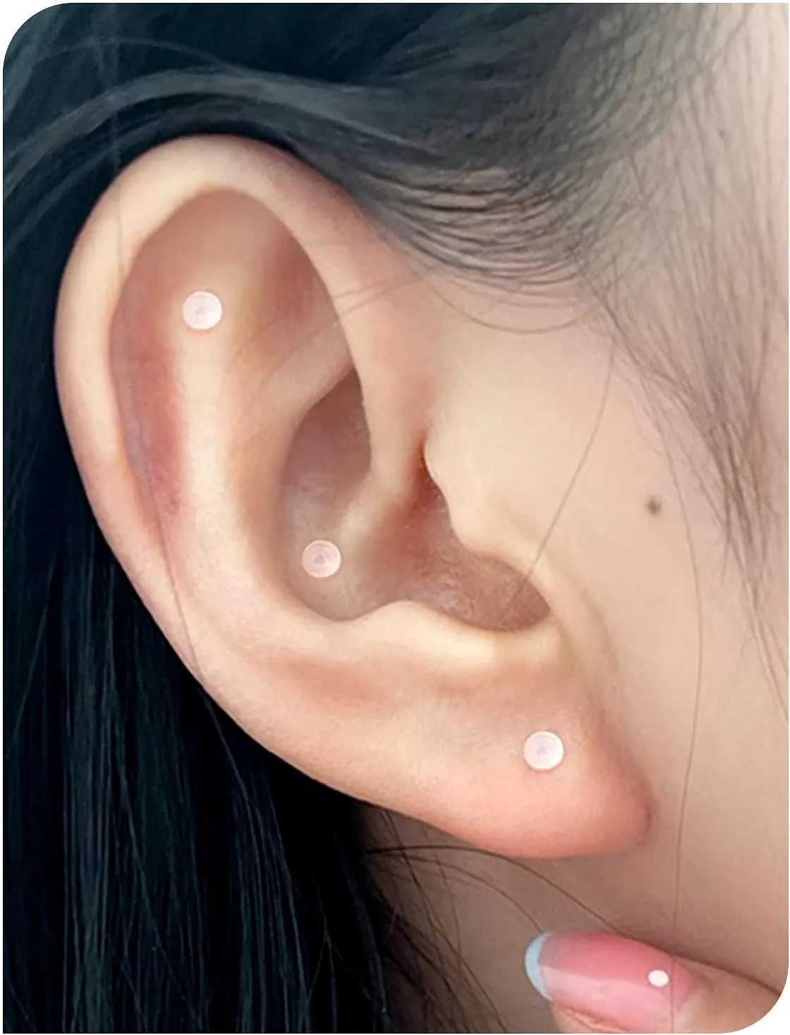 16G Clear Earrings for Sports Plastic Monroe Lip Nose Ring Studs Forward Helix Conch Tragus Cartilage Earrings Studs Medusa Labret Piercing Jewelry Retainer for Surgery Women Men