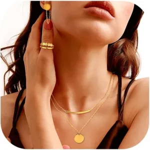 18k Gold Plated/Silver Jewelry Set for Women Dainty,Layered CZ Pendant Necklace Dangle Earrings Chain Bracelet Adjustable Ring Set Trendy,Elegant Earrings and Necklaces Set for Women Hypoallergenic