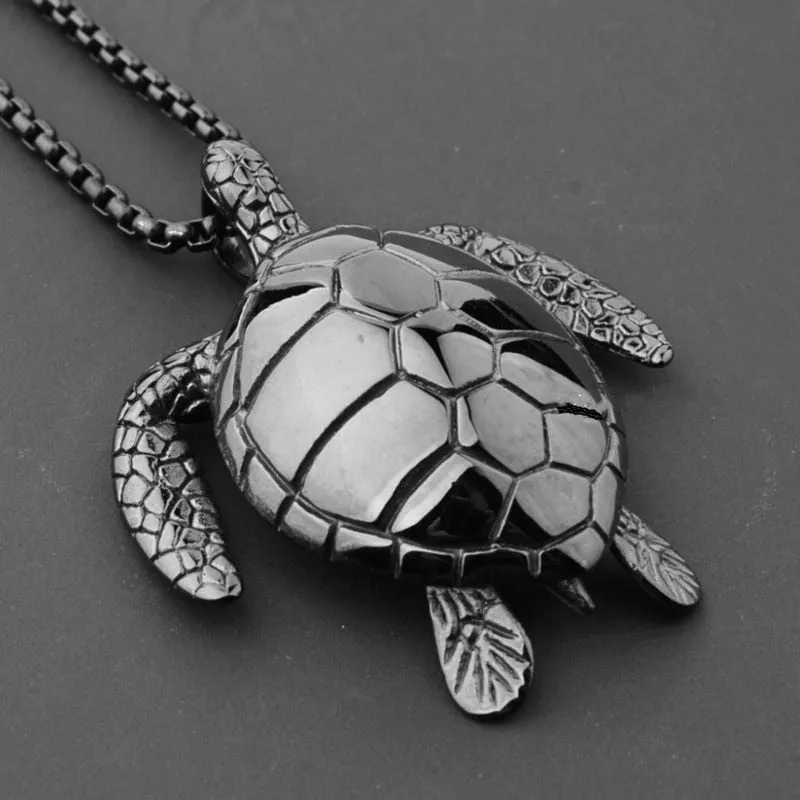 2021 New Trendy Turtle Pendant Necklace Women&#39;s Necklace Fashion Metal Animal Cute Accessories Party Gift Four Colors Wholesale