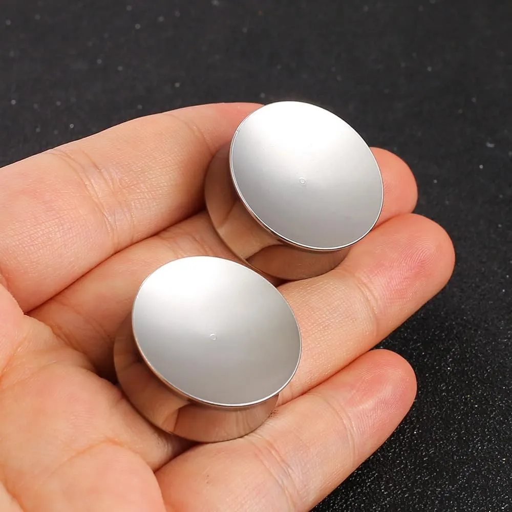 2PCS Basic Gauges for Ear Hypoallergenic 316 Stainless Steel Ear Gauges Plugs Tunnels 8mm-25mm (0G-1") Body Piercing Jewelry for Women Men