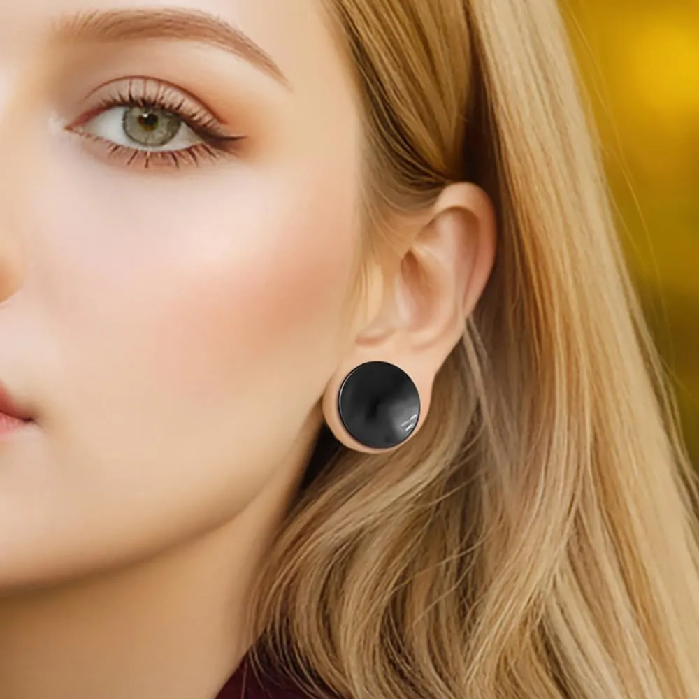 2PCS Basic Gauges for Ear Hypoallergenic 316 Stainless Steel Ear Gauges Plugs Tunnels 8mm-25mm (0G-1") Body Piercing Jewelry for Women Men