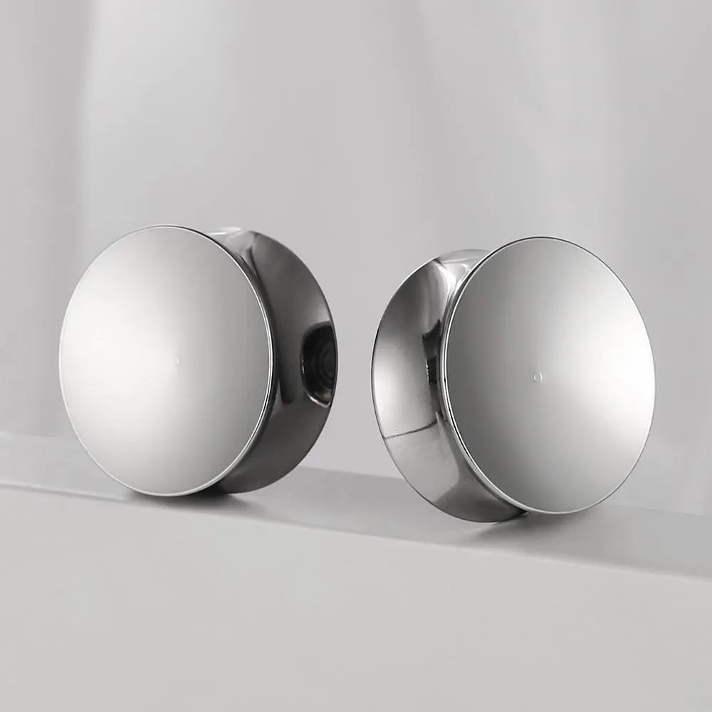2PCS Basic Gauges for Ear Hypoallergenic 316 Stainless Steel Ear Gauges Plugs Tunnels 8mm-25mm (0G-1") Body Piercing Jewelry for Women Men