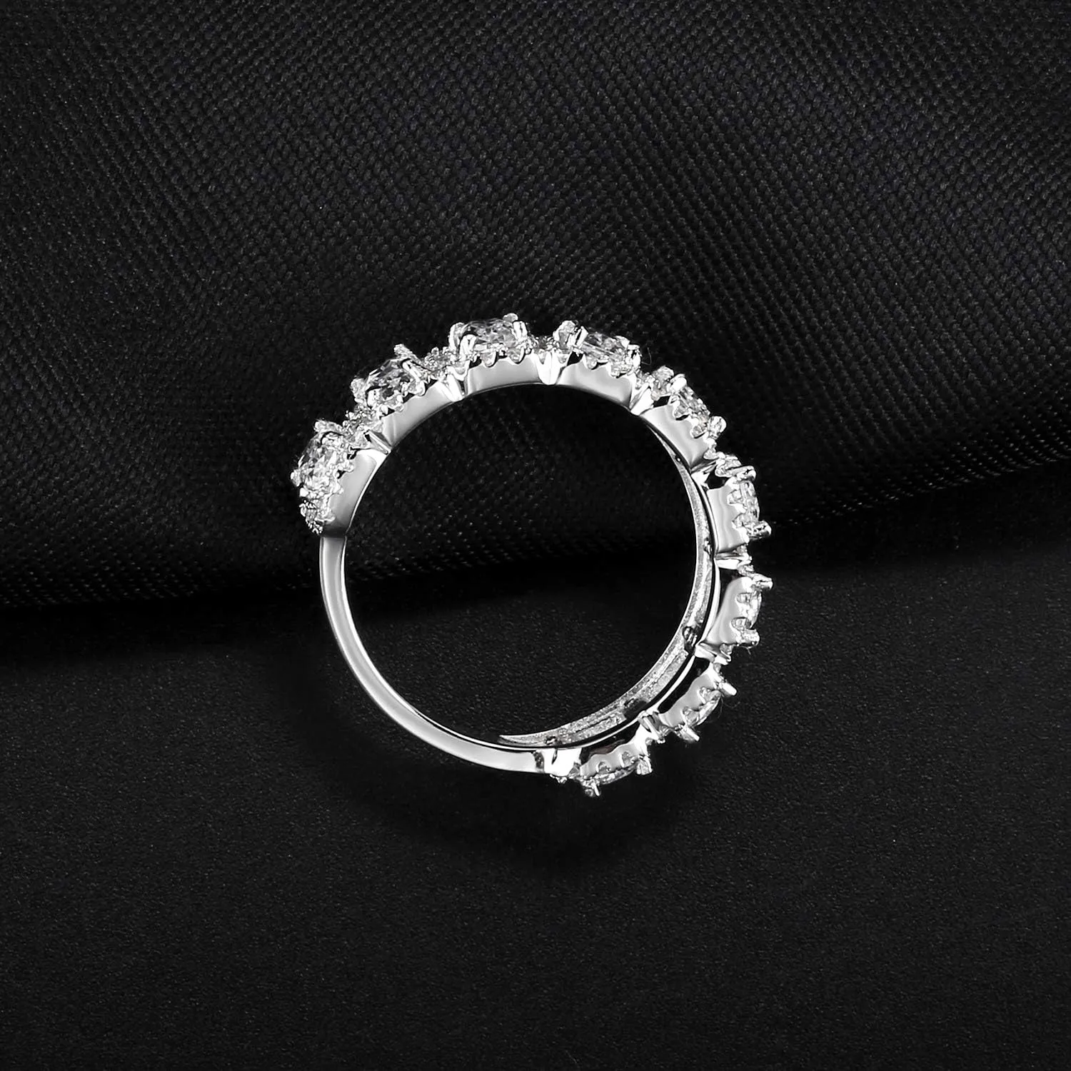 3.99CT 925 Sterling Silver Cubic Zirconia Bridal Rings Sets Rectangle Cut CZ Engagement Rings Wedding Band for Women Size 5-10