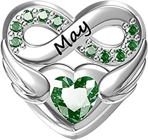 925 Sterling Silver Charms For Bracelets And Necklaces 12 Monthly Lucky Dangle Pendants Rhinestone Pandora Beads Jewelry Gift for Women Girls