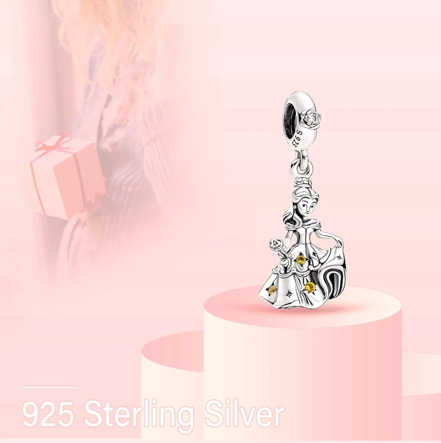 925 Sterling Silver Charms for Bracelets Necklaces Animal prototype Pendant Safety Chain Dangle Pendants Beads Christmas Day Charms Jewelry Gift for Women