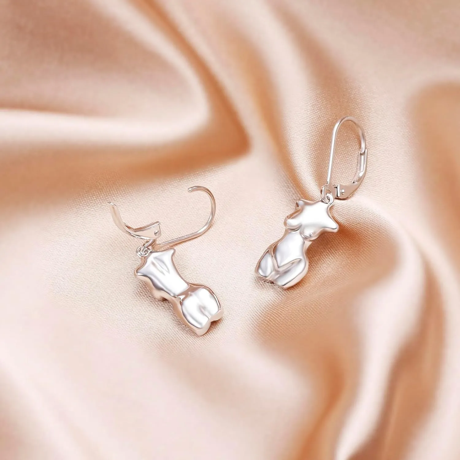 925 Sterling Silver Huggie Hoop Earrings Dainty Lever Back Dangle Drop Earrings for Women Men Girls Jewelry Gift