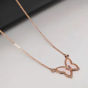 Aamrapali Rose Gold Plated Chain Pendant