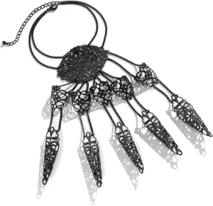 ALoveSoul Cosplay Finger Extension Bracelet Nail Rings Jewelry Fingertip Finger Claws Halloween Gothic Jewelry Black Hand Chain Bracelet