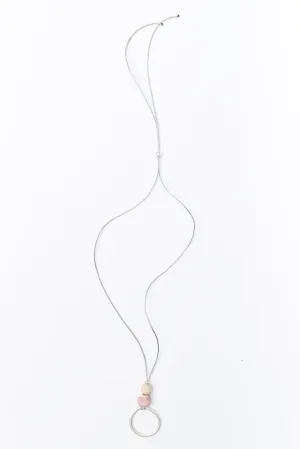 Amica Silver Circle Pendant Necklace