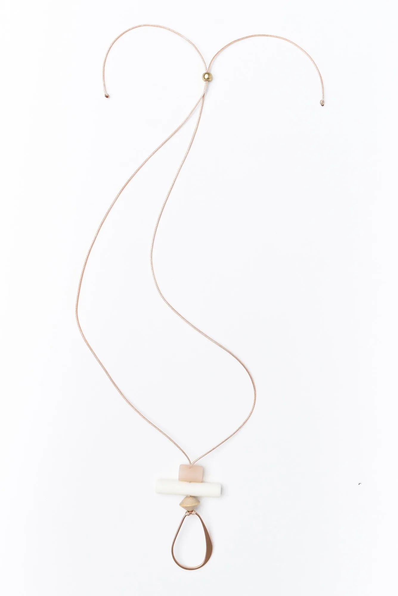 Amory Blush Teardrop Pendant Necklace