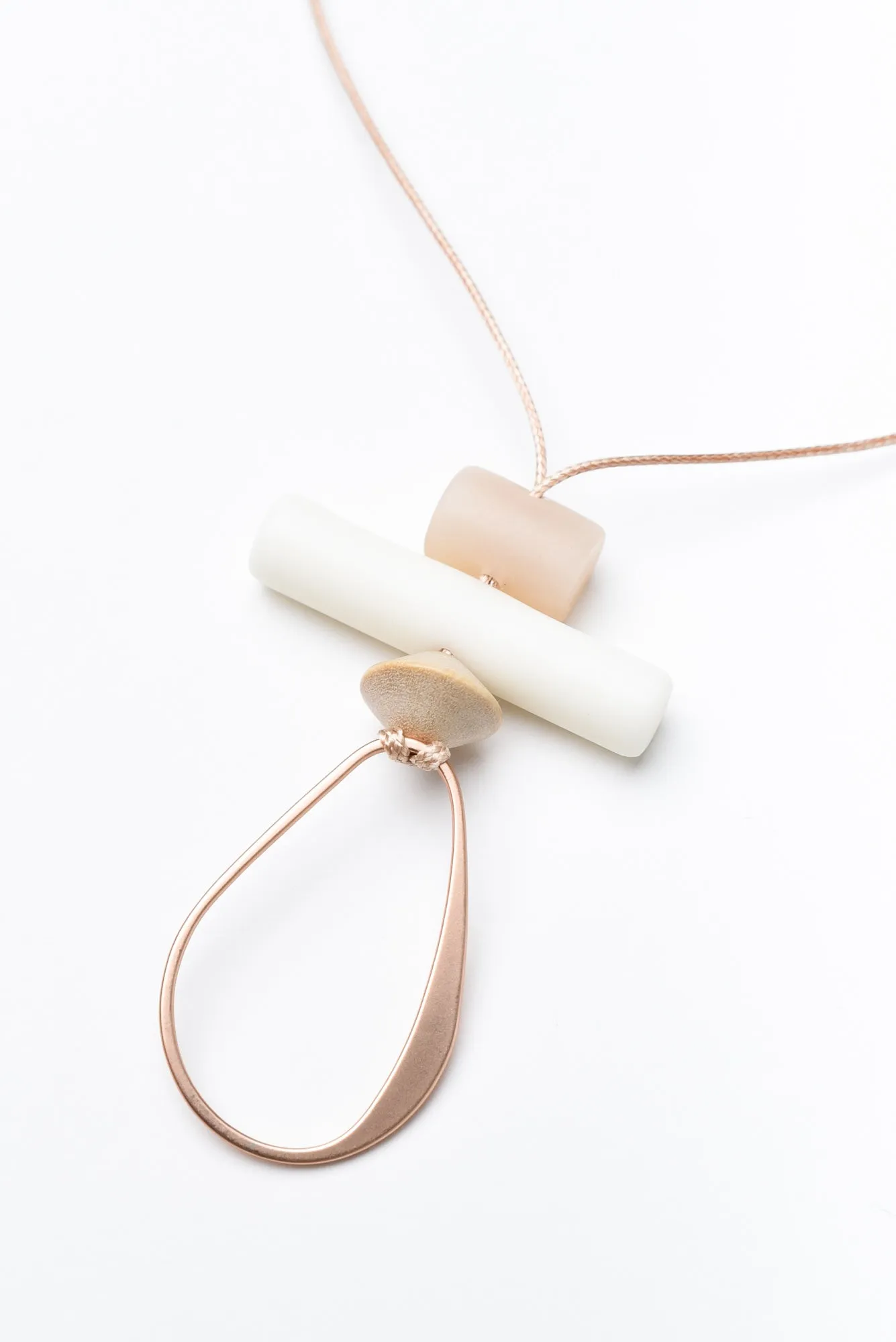 Amory Blush Teardrop Pendant Necklace