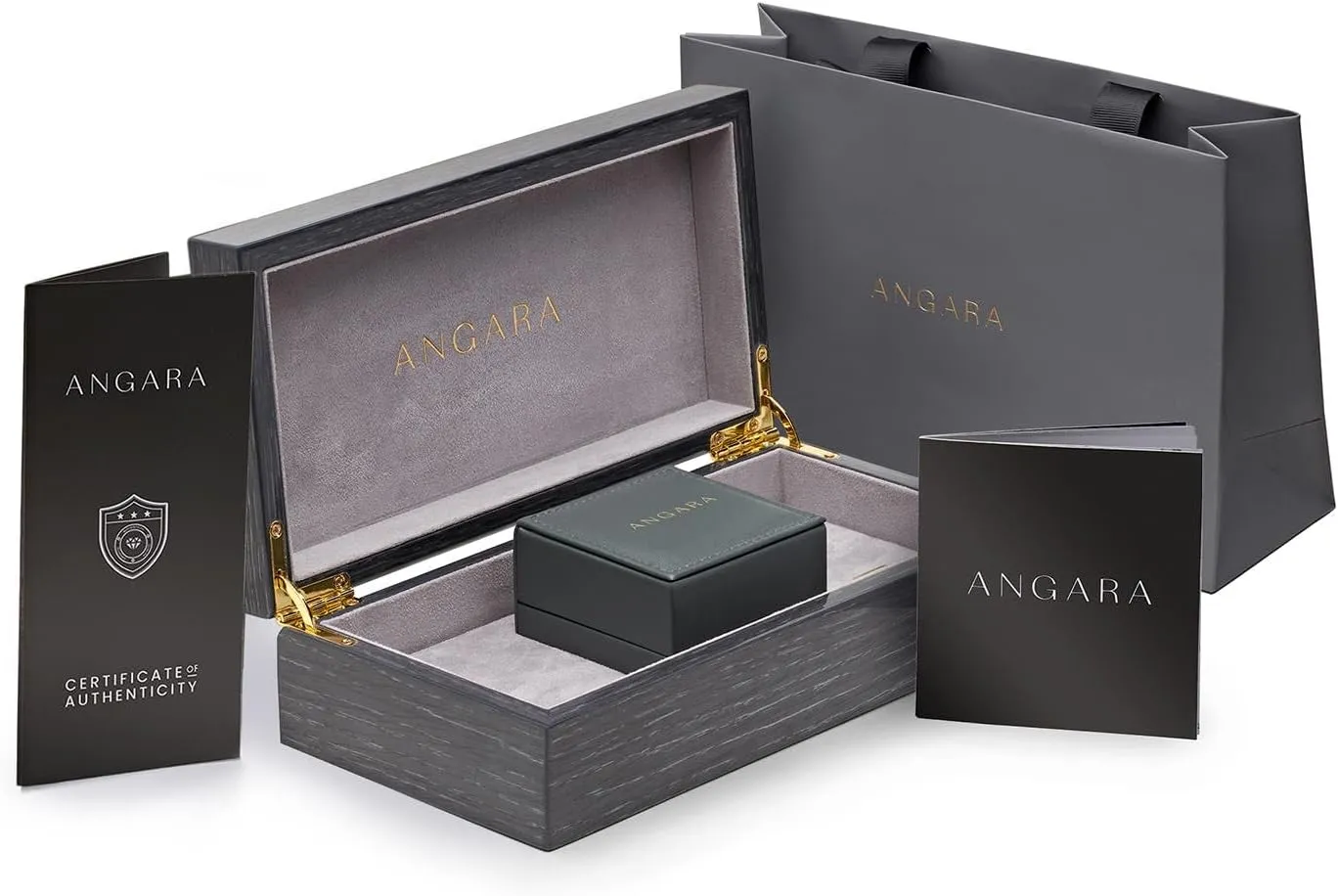 ANGARA IGI Certified 1-5 ct Lab Grown Oval Diamond Reverse Tapered Shank Cathedral Engagement Ring in Silver / 14K Solid Gold/Platinum | April Birthstone, Birthday, Anniversary, Wedding Jewelry Gift for Women