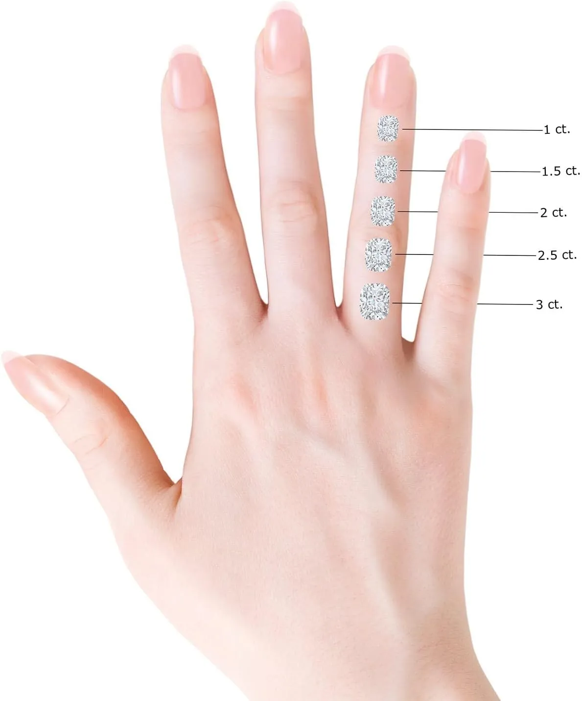 Angara Lab Grown Prong-Set Cushion Rectangular Diamond Solitaire Engagement Ring in 14K Solid Gold/Platinum | April Birthstone, Birthday, Anniversary, Wedding Jewelry Gift for Women