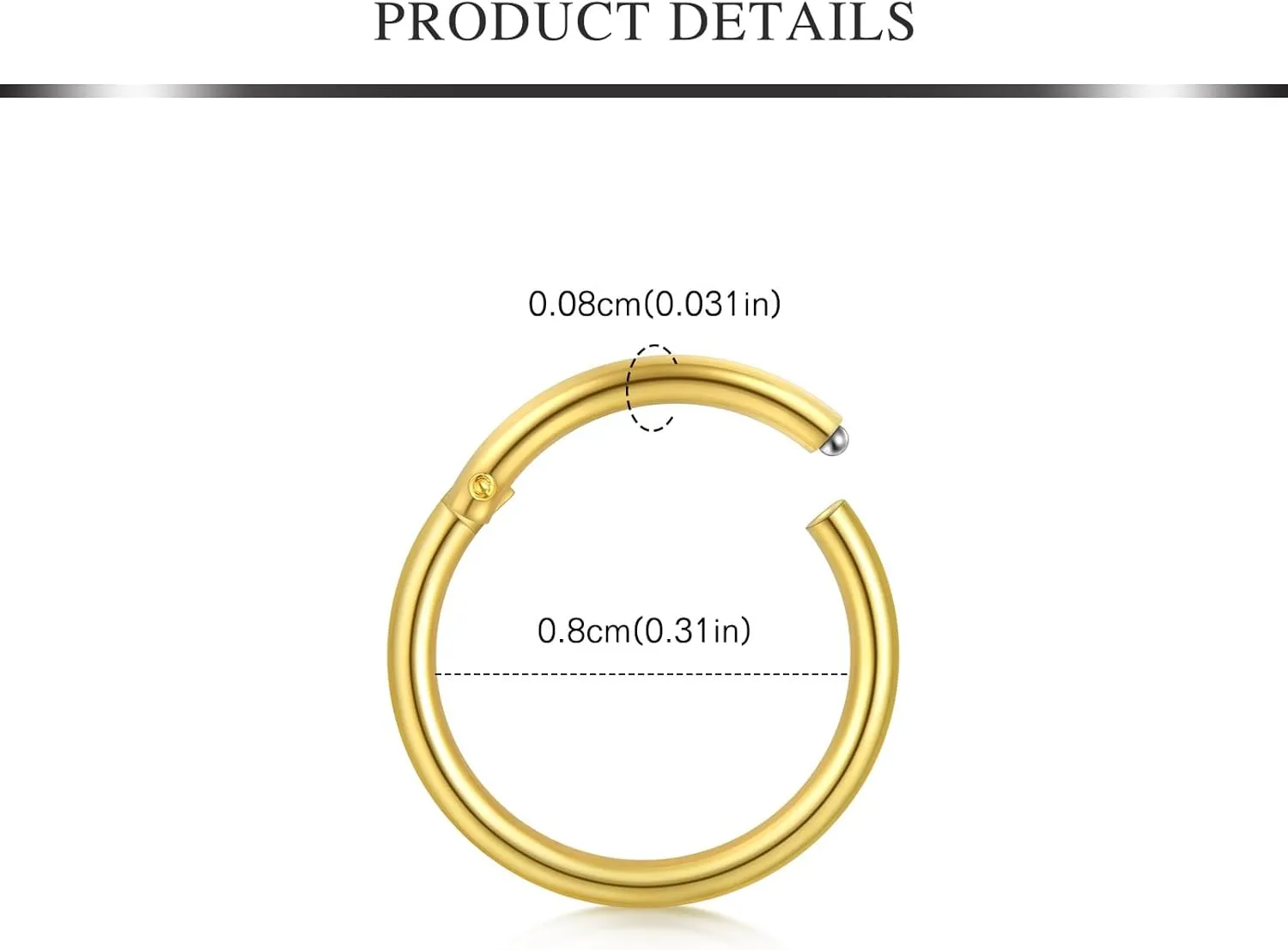 AVYRING Ear Piercing Gun Kit - 2 Pcs Gold Silver Self Ear Piercing Kit with Earring Stud Hypoallergenic Steel Tools at Home 20g Flat Back Earrings Hoop Cartilage Earring