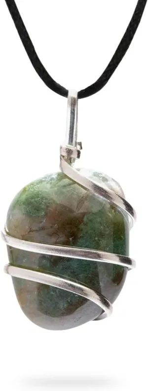 Ayana Crystals Handcrafted Bloodstone Necklace - Authentic Jewelry for Women, Ethically Sourced Bloodstone Pendant, Aries/Pisces Birthstone