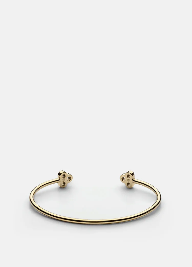 Bangle | Open Key Cuff | Gold