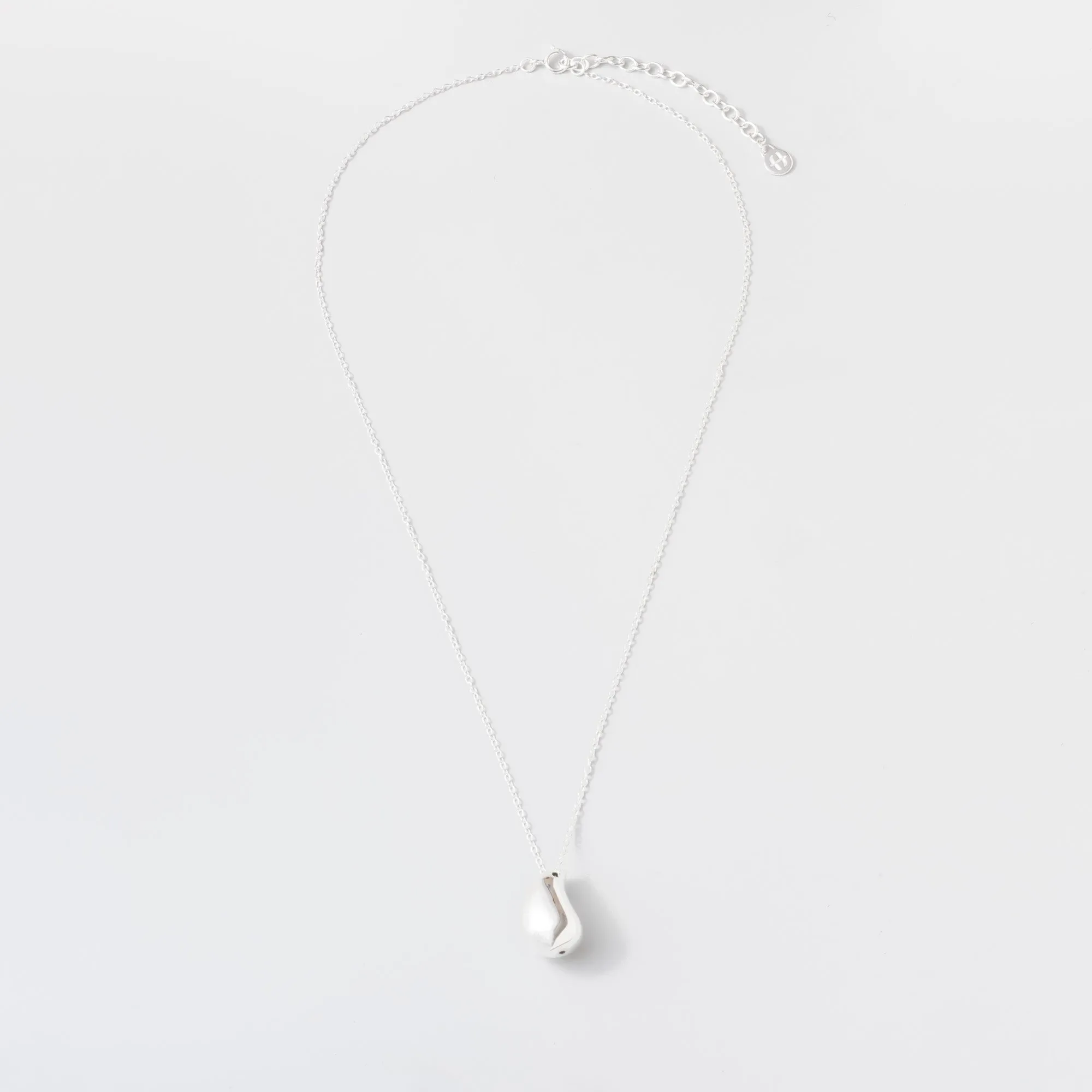 Big Drop Necklace Silver