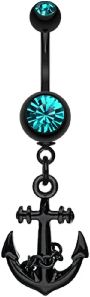 Blackline Classic Anchor WildKlass Belly Button Ring