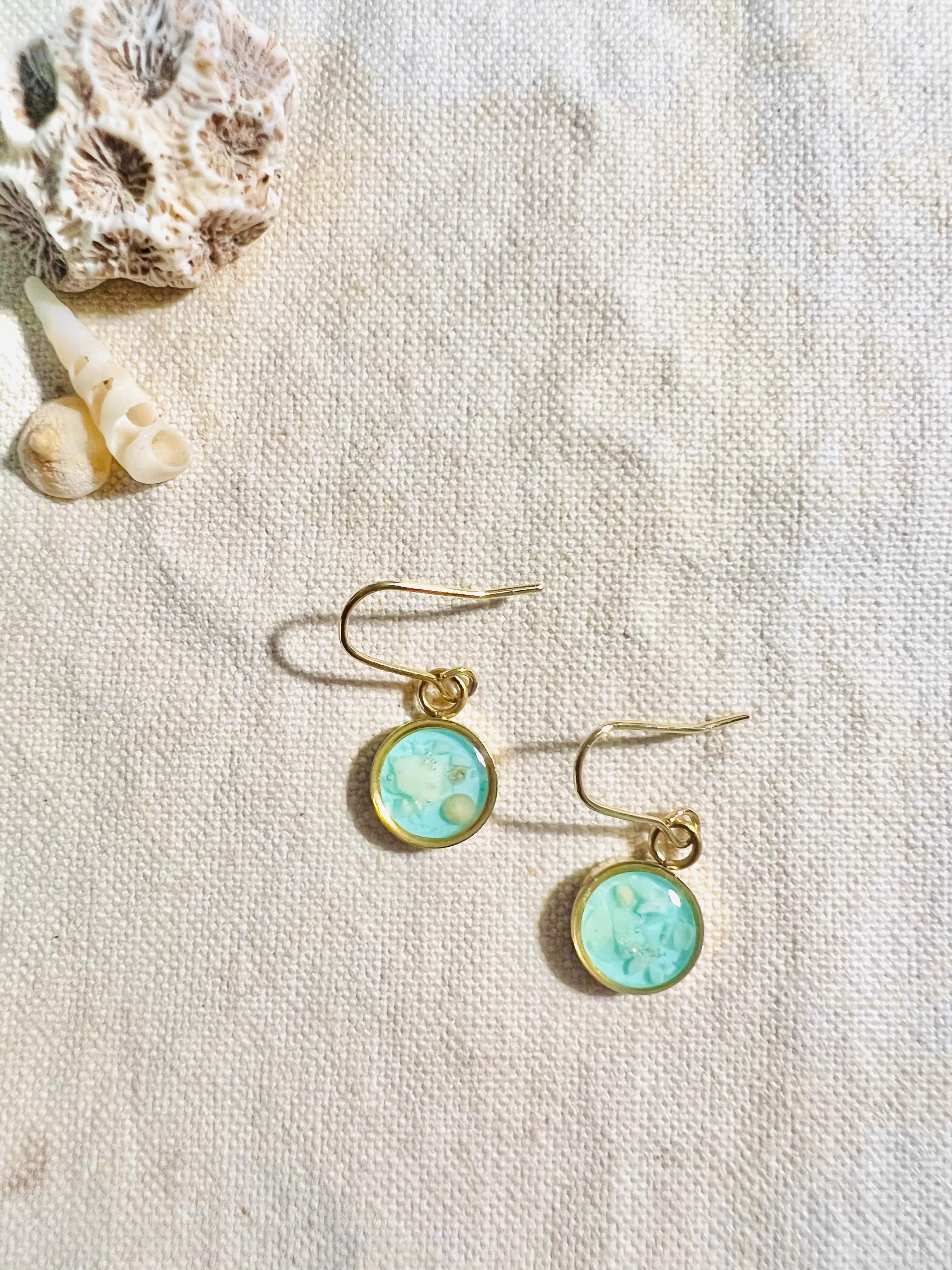 Blue Sandy Beach earrings