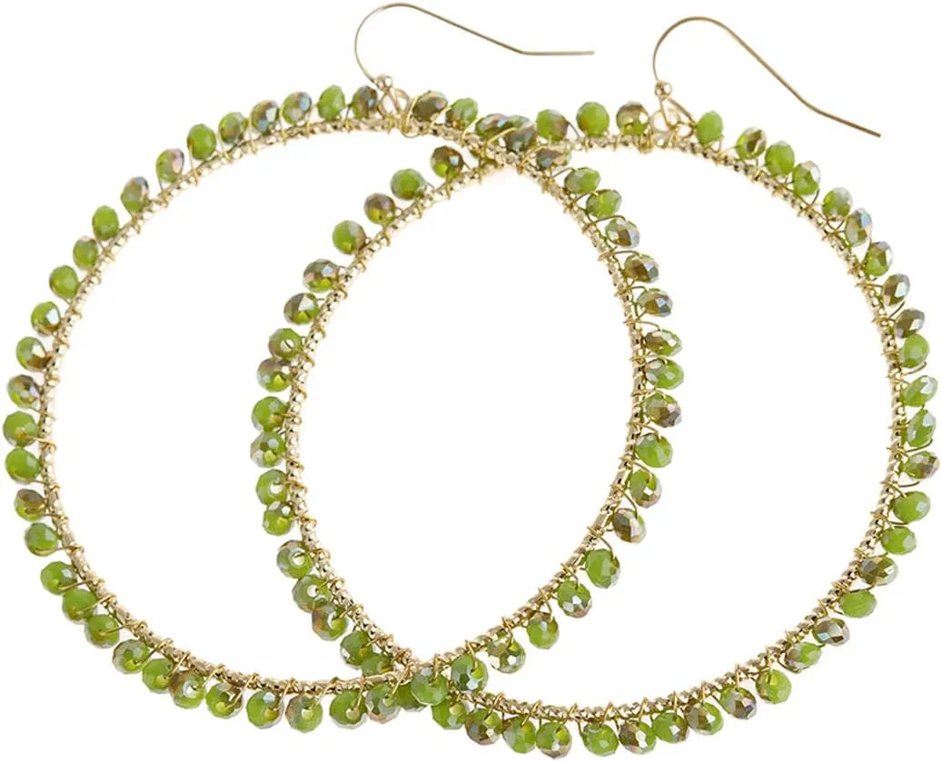 Bohemian Coin Dangle Fringe Chandelier Earrings - Lightweight Disc Charm Tassel Gypsy Filigree Metallic Lace Hoops