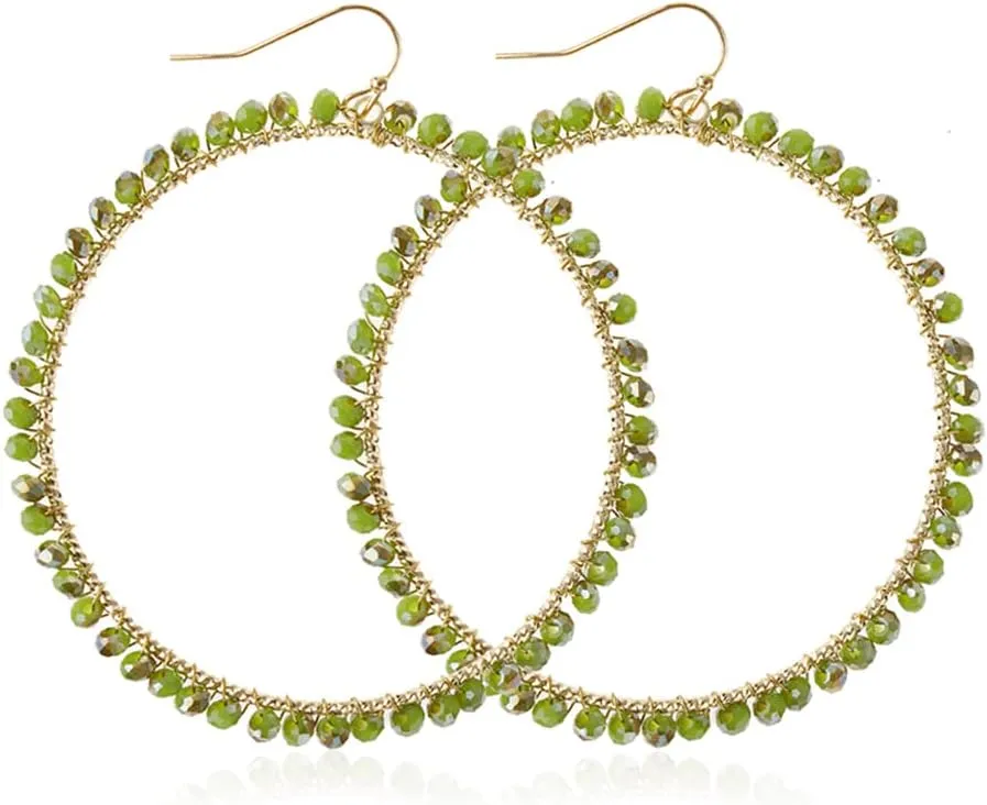 Bohemian Coin Dangle Fringe Chandelier Earrings - Lightweight Disc Charm Tassel Gypsy Filigree Metallic Lace Hoops