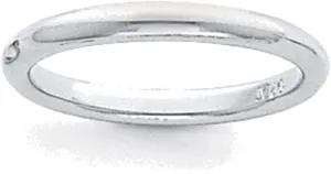 Bonyak Jewelry Platinum 3mm Lightweight Comfort-Fit Wedding Band Size 12 Elegant
