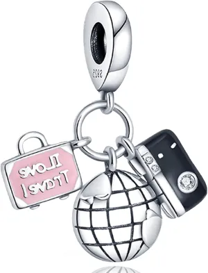 Charms for Bracelets Necklace 925 Sterling Silver Handbag Crystal Shoes Cute Pet Flower Christmas Decor Dangle Pendants Love and Inspiration Friendship Beads Jewelry