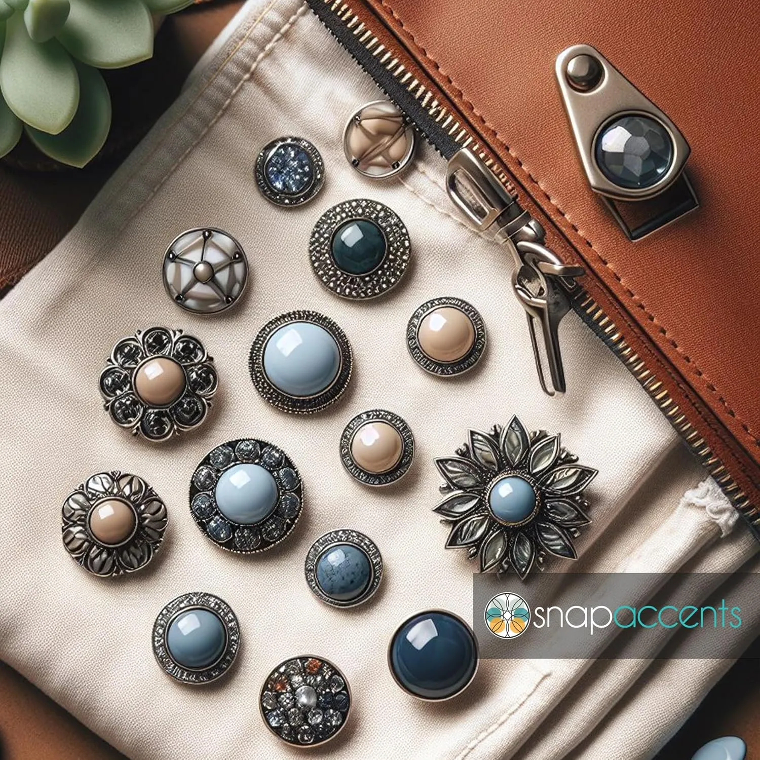 Choose a Color | Big Flower Pearl Snap Jewelry Ginger Charm 18MM Button Fits Women's Customizable Bracelets, Necklaces, Keychains, Rings