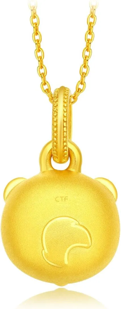 CHOW TAI FOOK 999 Pure 24K Gold Chinese Zodiac Rounded Face Pendant