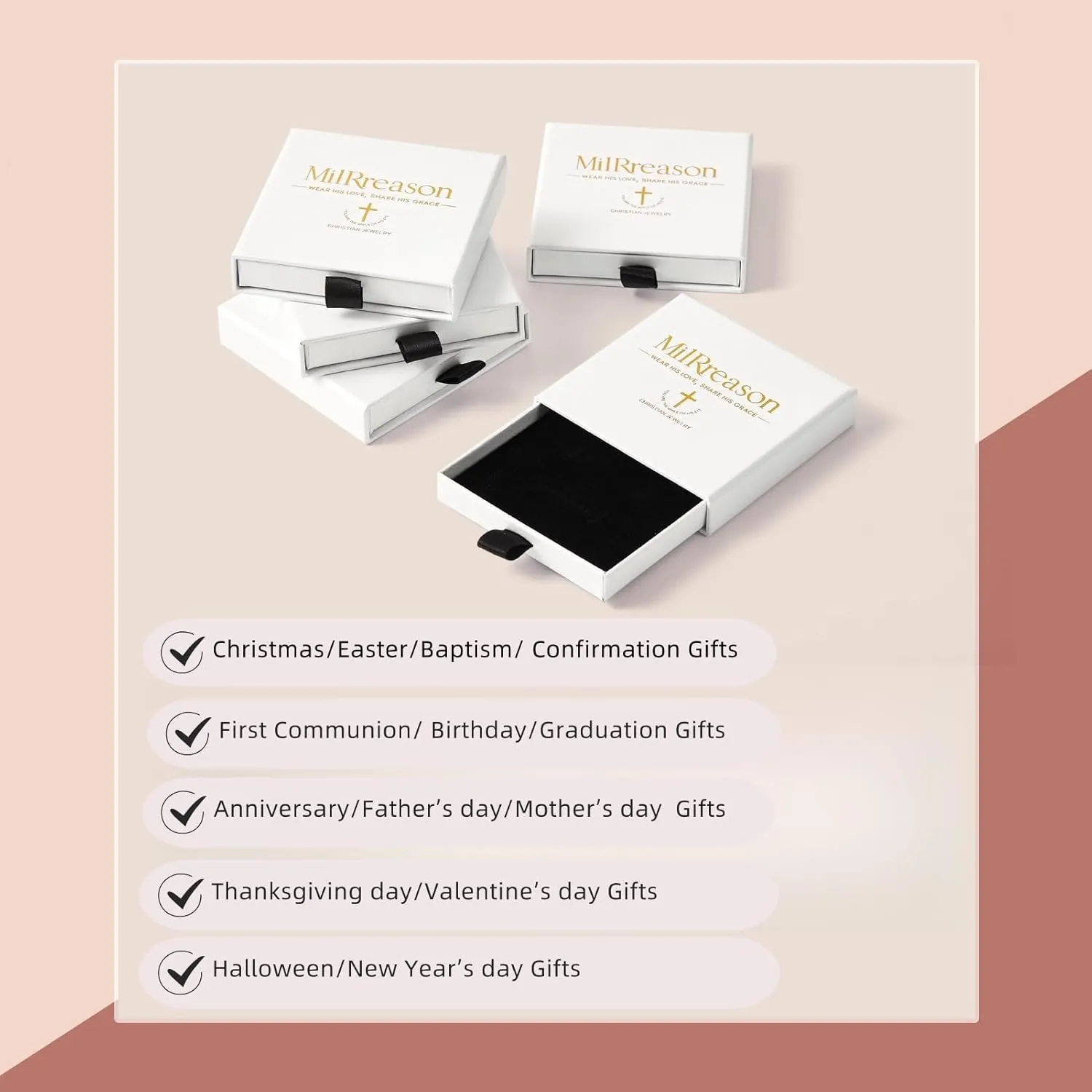 Christian Necklace for Women Bible Verse Pendant with Dainty Diamond Cross Necklace for Women 18k Gold-Plated Necklace for women Religious Jewelry for Faith Inspirational Gift for Women