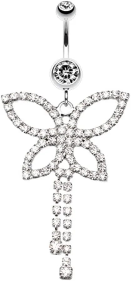 Classic Butterfly Sparkle WildKlass Belly Button Ring