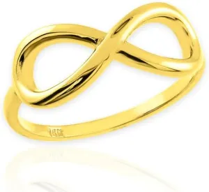 Classic Infinity Fine Ring Real Solid 10K Gold