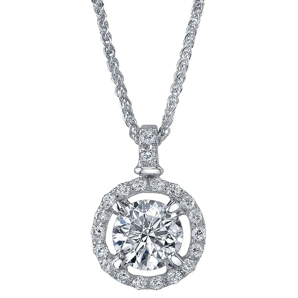 Classic Round Canadian Diamond Pendant