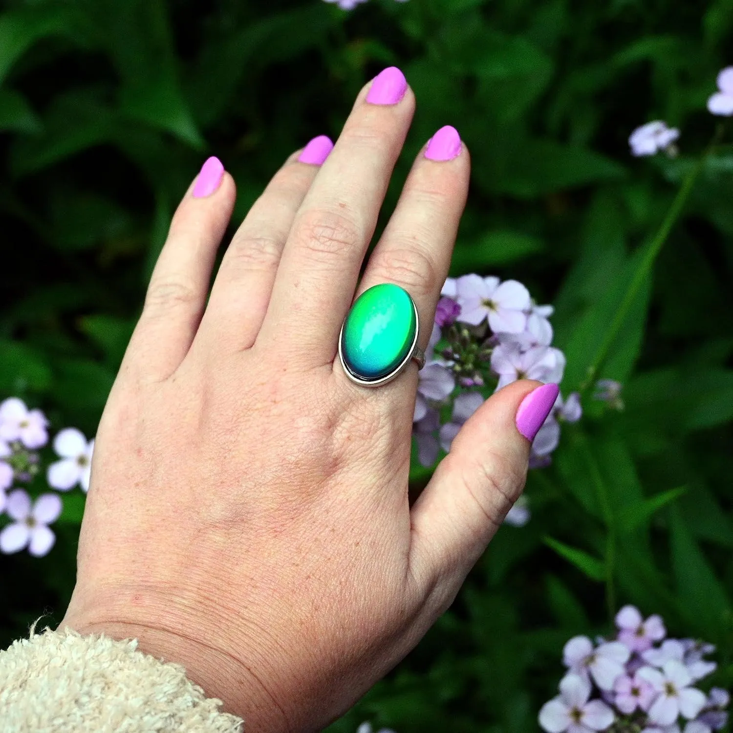 Classic Vintage Mood Ring Original Retro 1970s Style, Jumbo