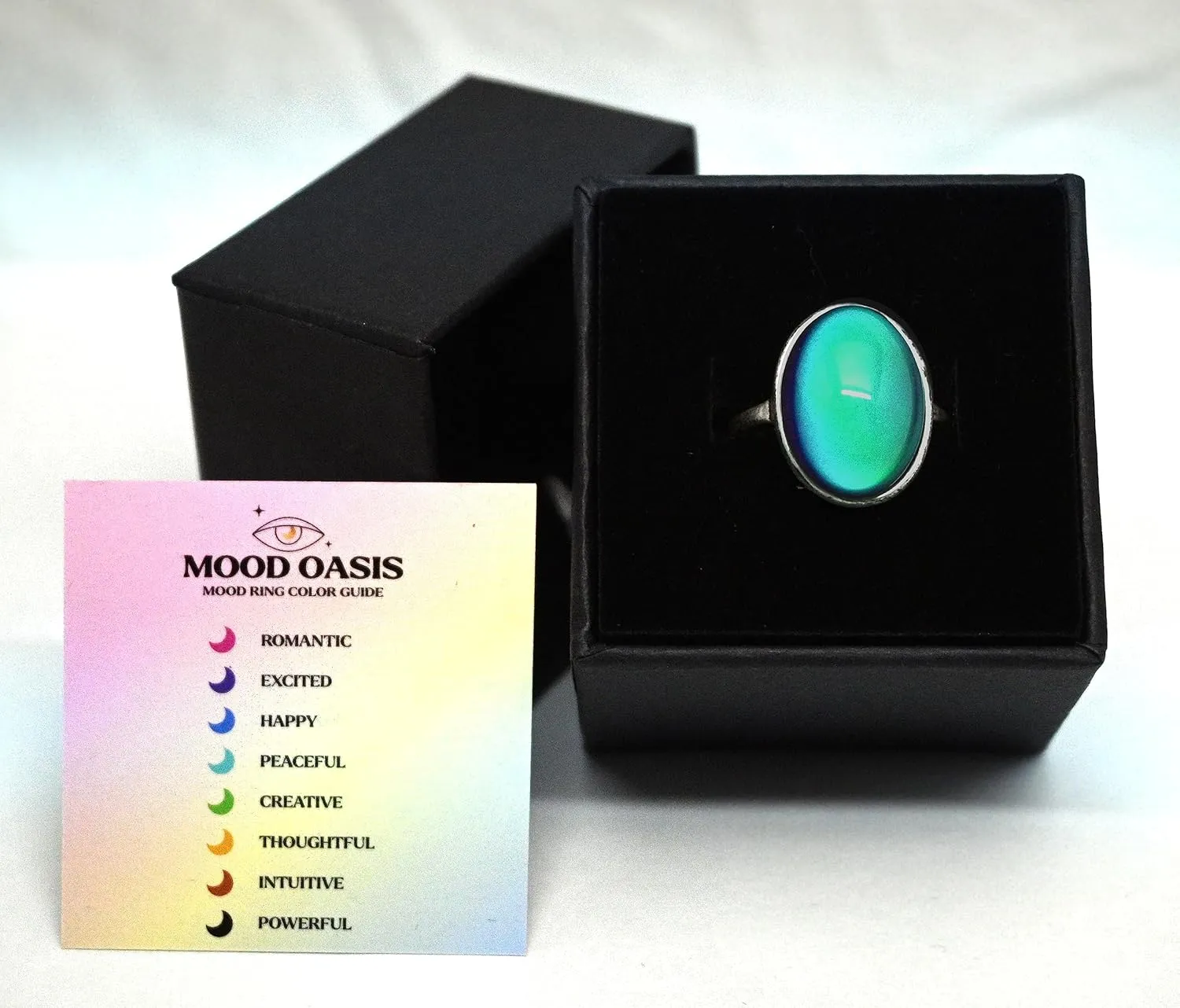 Classic Vintage Mood Ring Original Retro 1970s Style, Jumbo