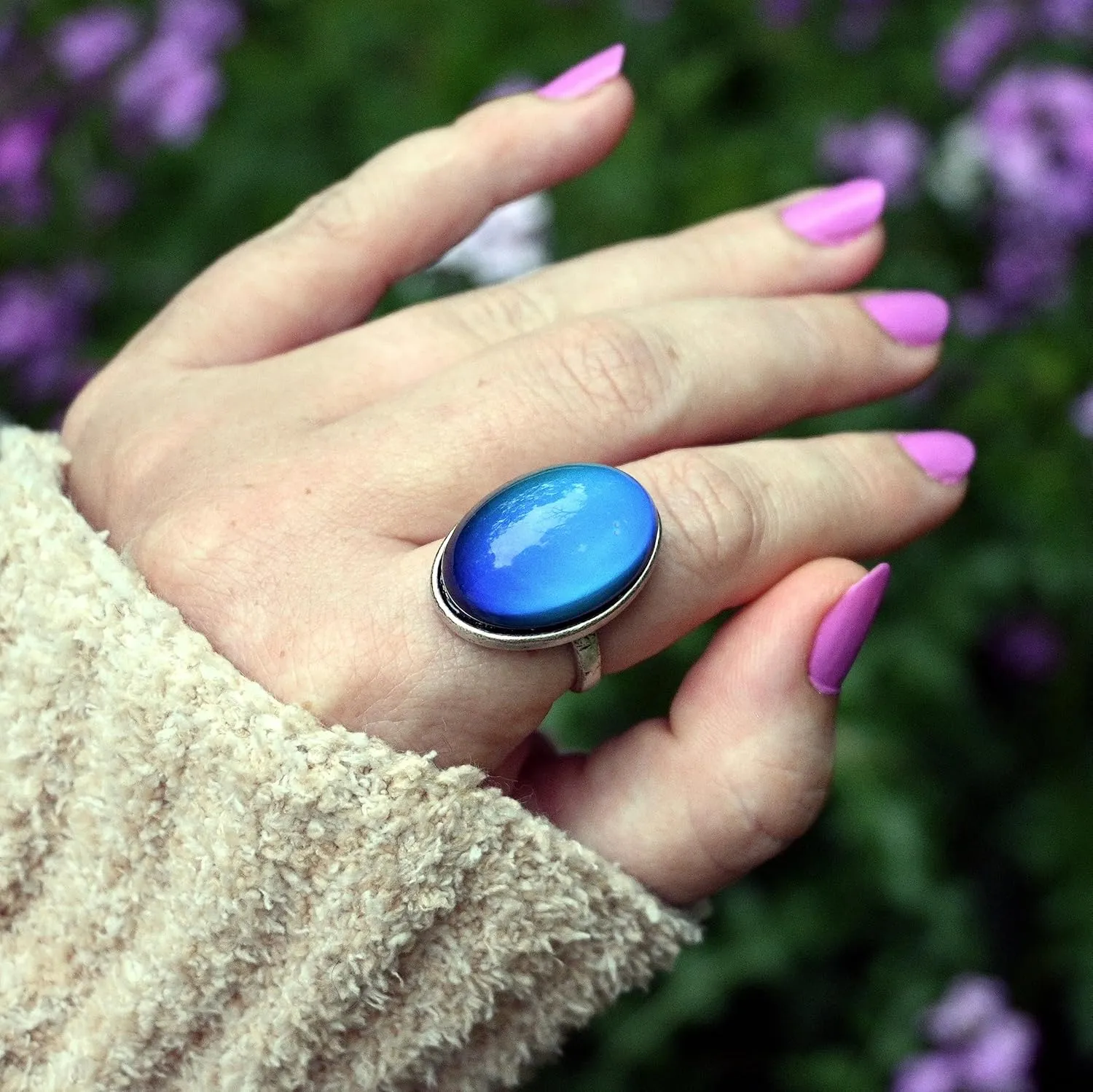 Classic Vintage Mood Ring Original Retro 1970s Style, Jumbo