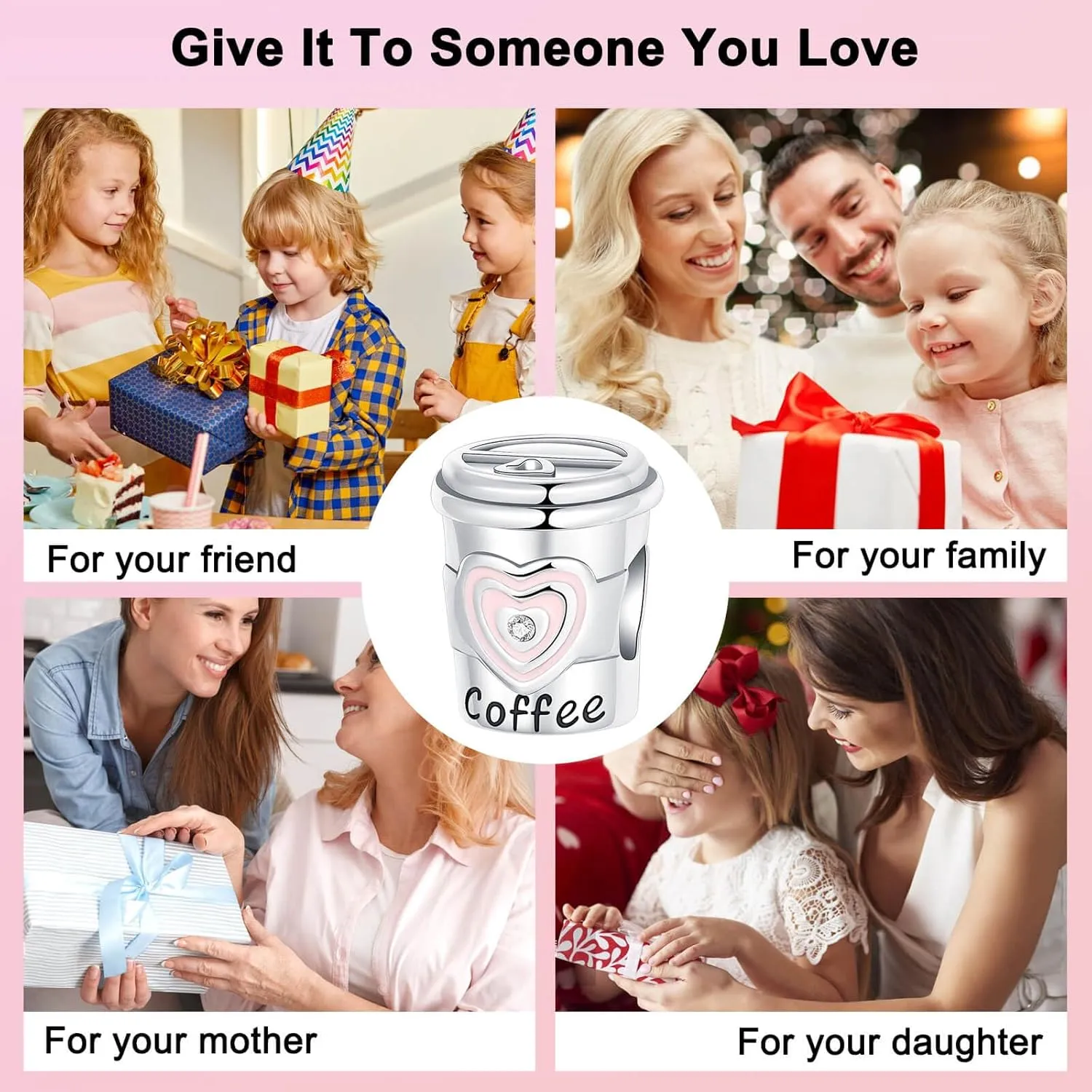 Coffee Cup Computer Dangle Pendants Beads Perfume Bottle Dragon Charms 925 Sterling Silver Bead Fits Women's Charm Bracelet & Necklace Jewelry Gifts for Women