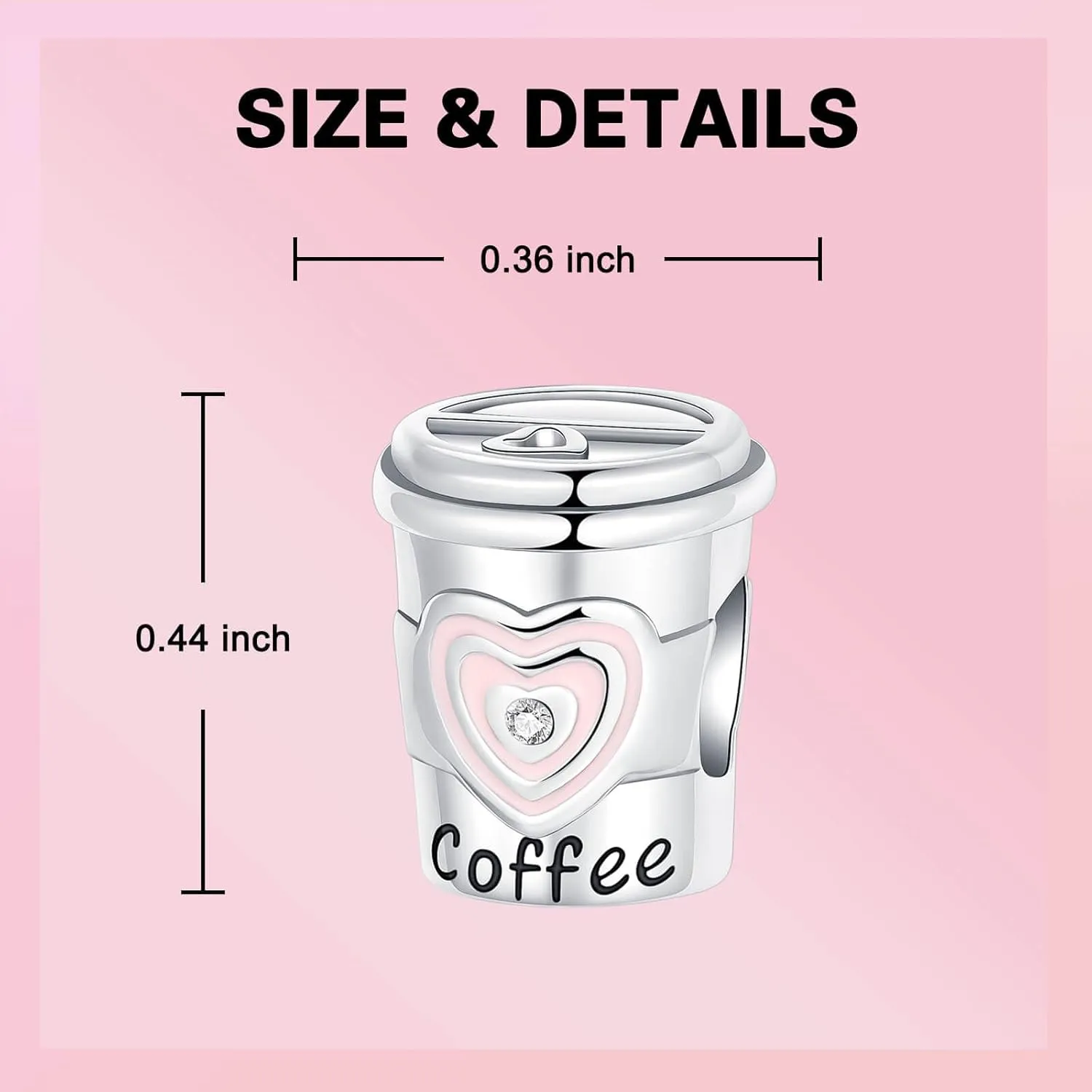 Coffee Cup Computer Dangle Pendants Beads Perfume Bottle Dragon Charms 925 Sterling Silver Bead Fits Women's Charm Bracelet & Necklace Jewelry Gifts for Women