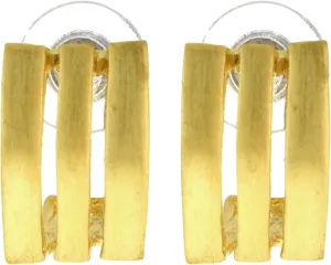 Conservative Gold-Tone Cuff Earrings For Women TME754