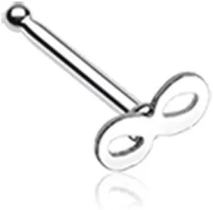Covet Jewelry Classic Infinity Loop Nose Stud Ring