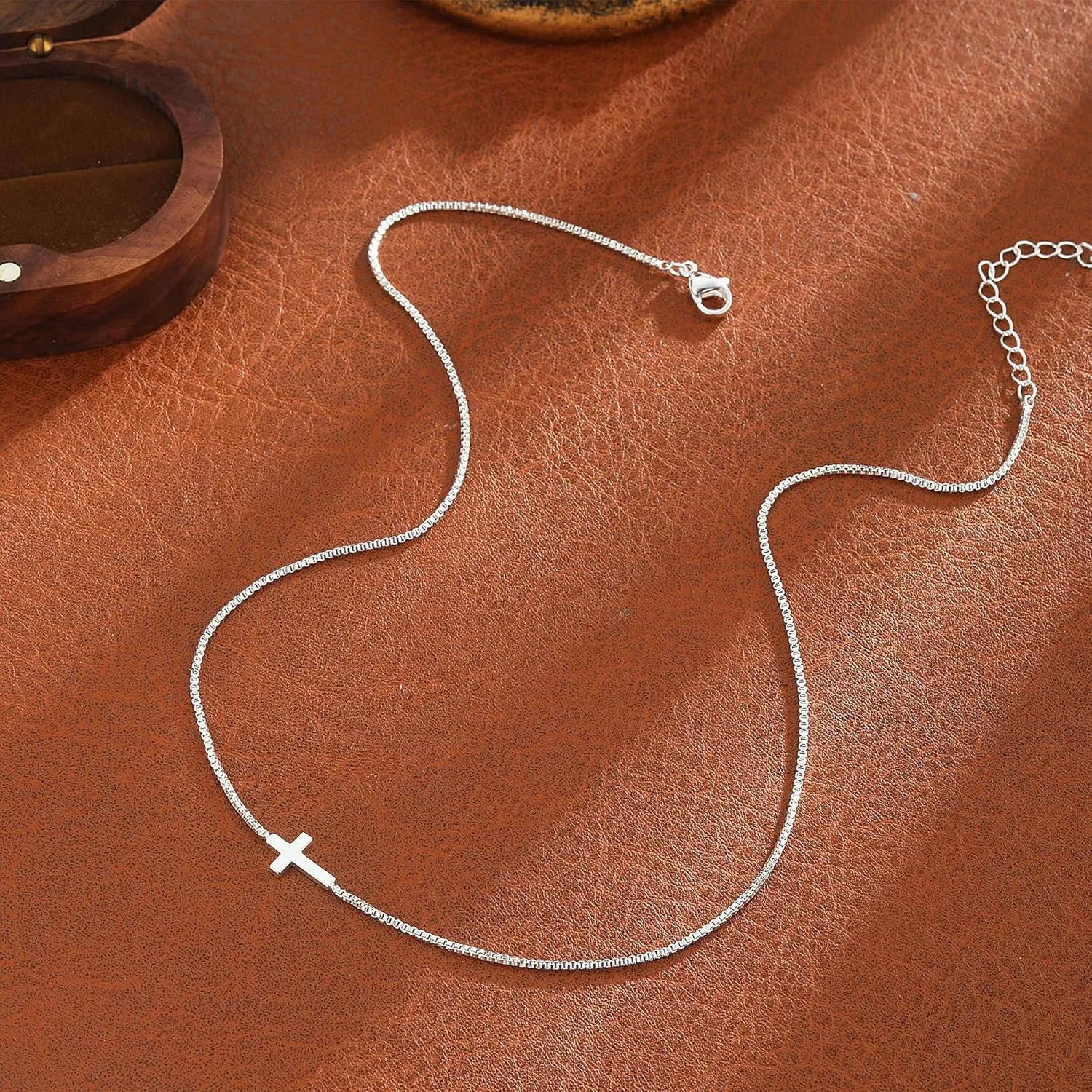 Cross Necklace for Women Dainty 14K Gold Plated/Sterling Silver Cross Pendant Simple Cute Necklaces for Women Trendy Gold Jewelry