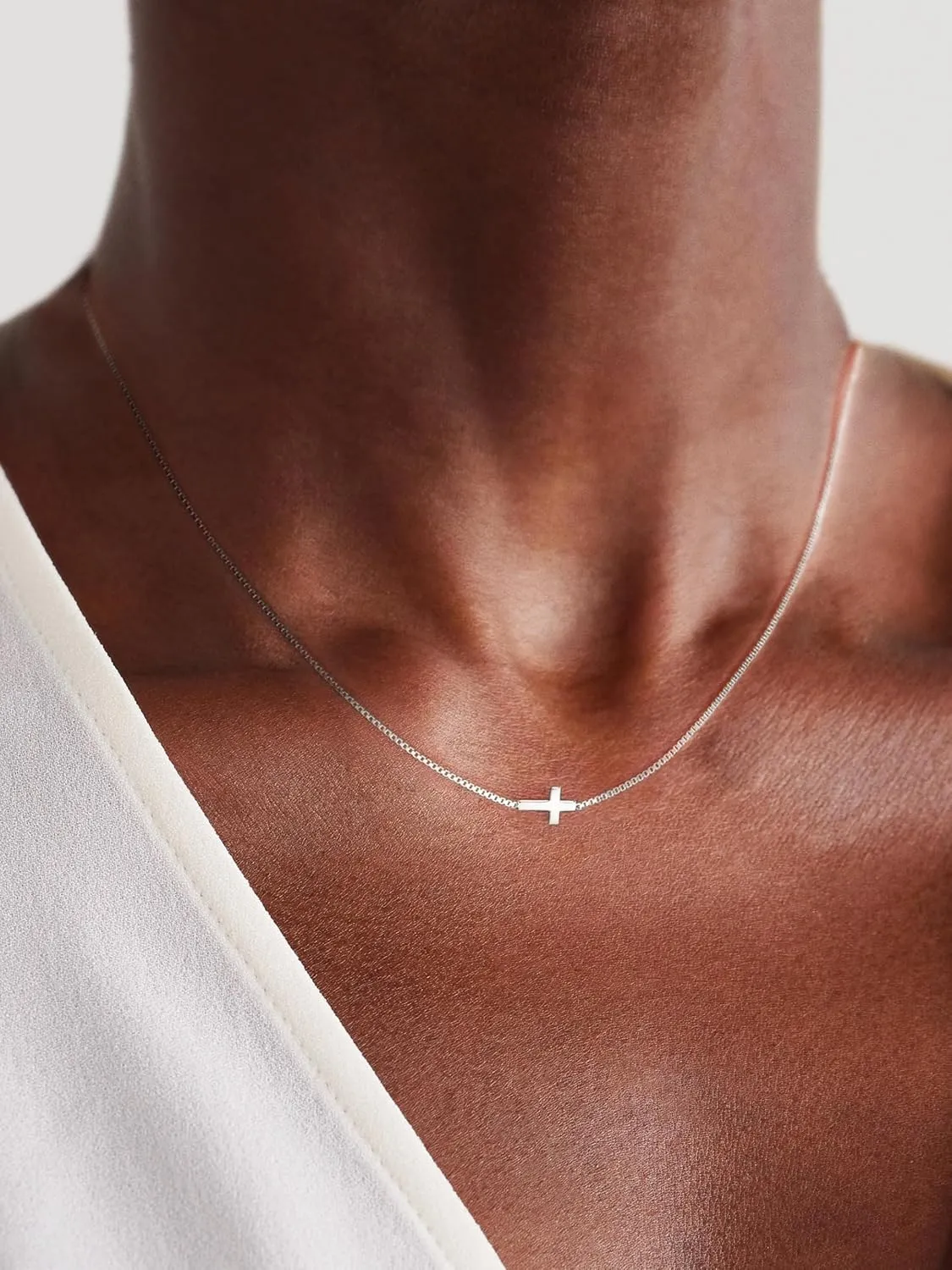 Cross Necklace for Women Dainty 14K Gold Plated/Sterling Silver Cross Pendant Simple Cute Necklaces for Women Trendy Gold Jewelry