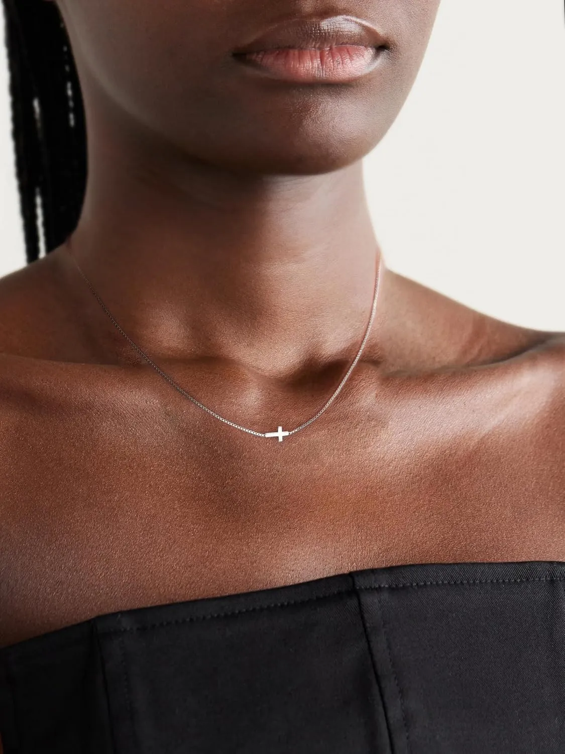 Cross Necklace for Women Dainty 14K Gold Plated/Sterling Silver Cross Pendant Simple Cute Necklaces for Women Trendy Gold Jewelry