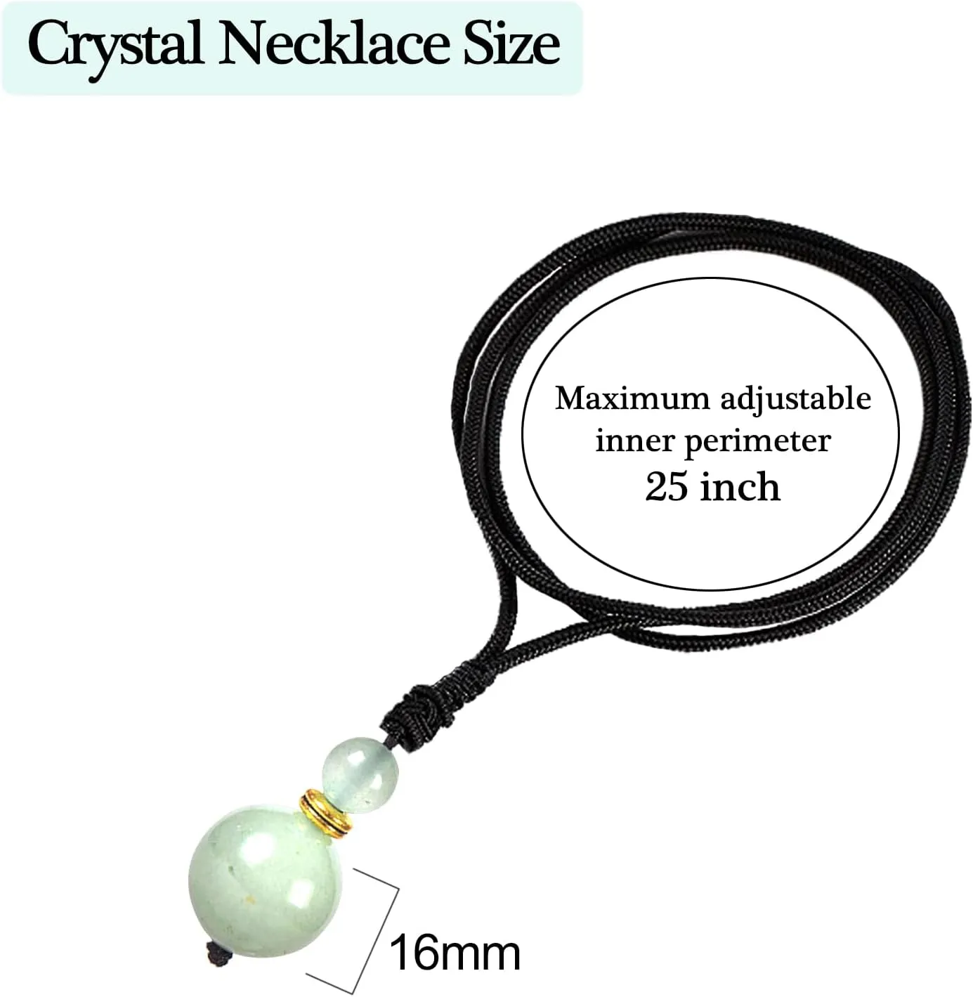 Crystal Necklaces for Women Men, Tigers Eye Amethyst Obsidian Round Necklace for Protection, Crystals and Healing Stones Pendant Jewelry for Spiritual