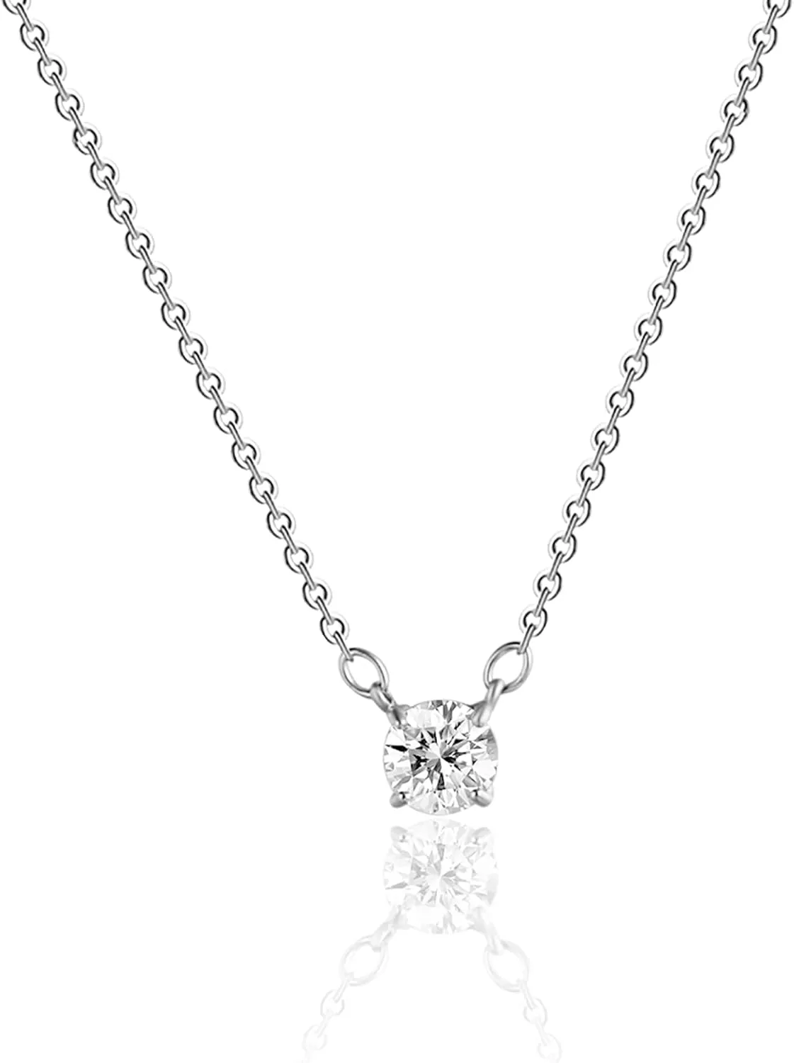 Cubic Zirconia Diamond Choker Necklace for Women 14K Gold Plated CZ Necklaces Dainty CZ Solitaire Leaf Pendant Everyday Jewelry Gifts